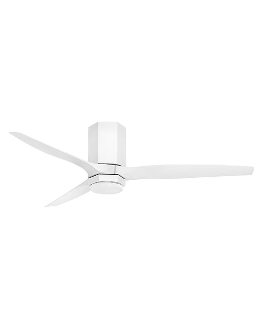 Facet 52" LED Smart Fan Indoor/Outdoor Matte White HIRO Control - 6 Speed Reversing 905852FWW-LDD