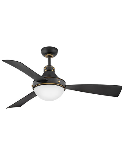 Oliver 50" LED Smart Fan Indoor/Outdoor Matte Black HIRO Control - 6 Speed Reversing 905950FMB-LWD