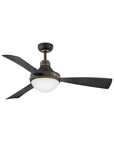 Hinkley Oliver 50" LED Smart Fan Indoor/Outdoor Matte Black HIRO Control - 6 Speed Reversing 905950FMB-LWD