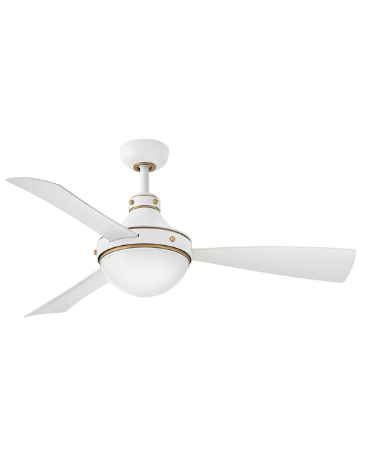 Oliver 50" LED Smart Fan Indoor/Outdoor Matte White HIRO Control - 6 Speed Reversing 905950FMW-LWD