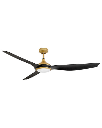 Talon 64" LED Smart Fan Indoor/Outdoor Heritage Brass HIRO Control - 6 Speed Reversing 906864FHB-LDD