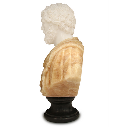 Currey & Co. Thanos Marble Bust Sculpture 1200-0664