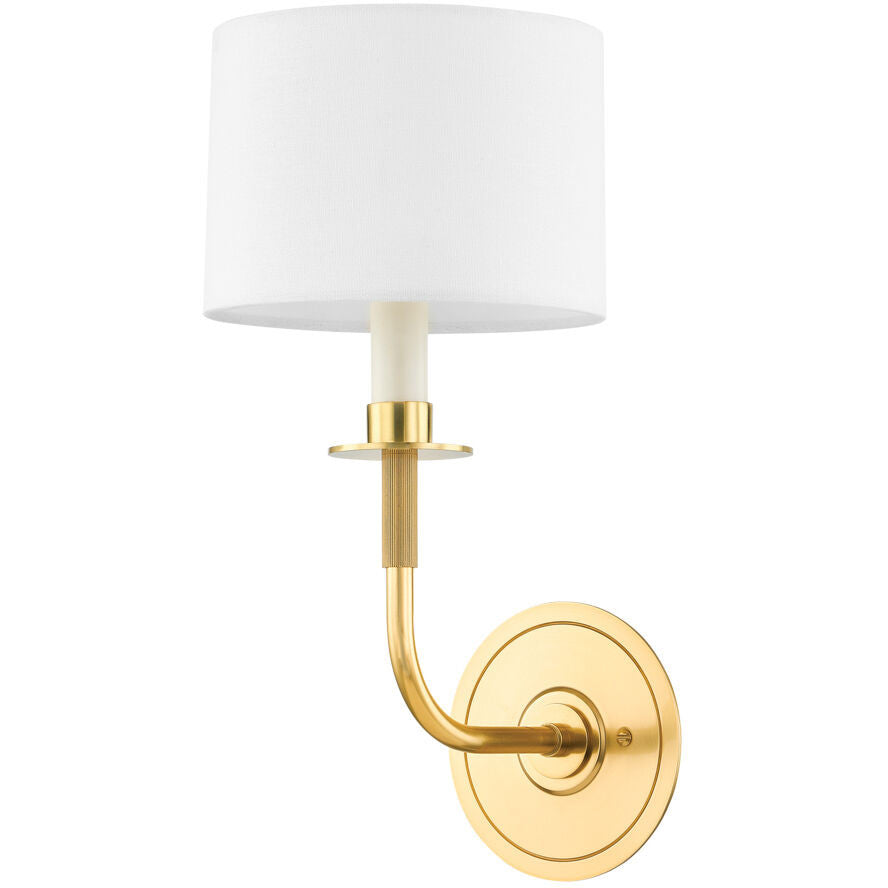 Hudson Valley Lighting Paramus Wall Sconce in Aged Brass 9115-AGB