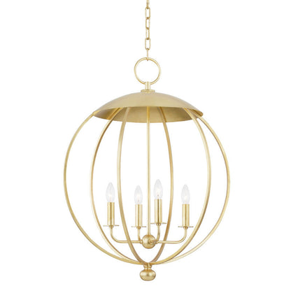 Hudson Valley Lighting Wesley Lantern in Gold Leaf 9124-GL