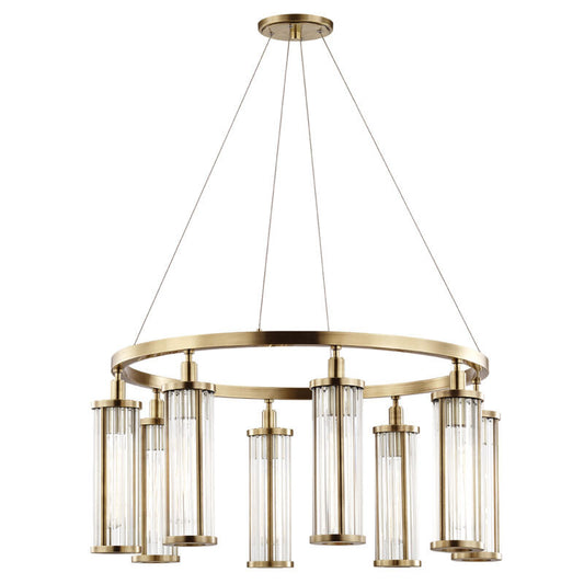 Hudson Valley Lighting Marley Chandelier in Aged Brass 9130-AGB