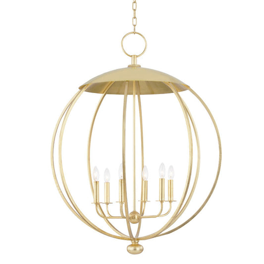 Hudson Valley Lighting Wesley Lantern in Gold Leaf 9132-GL