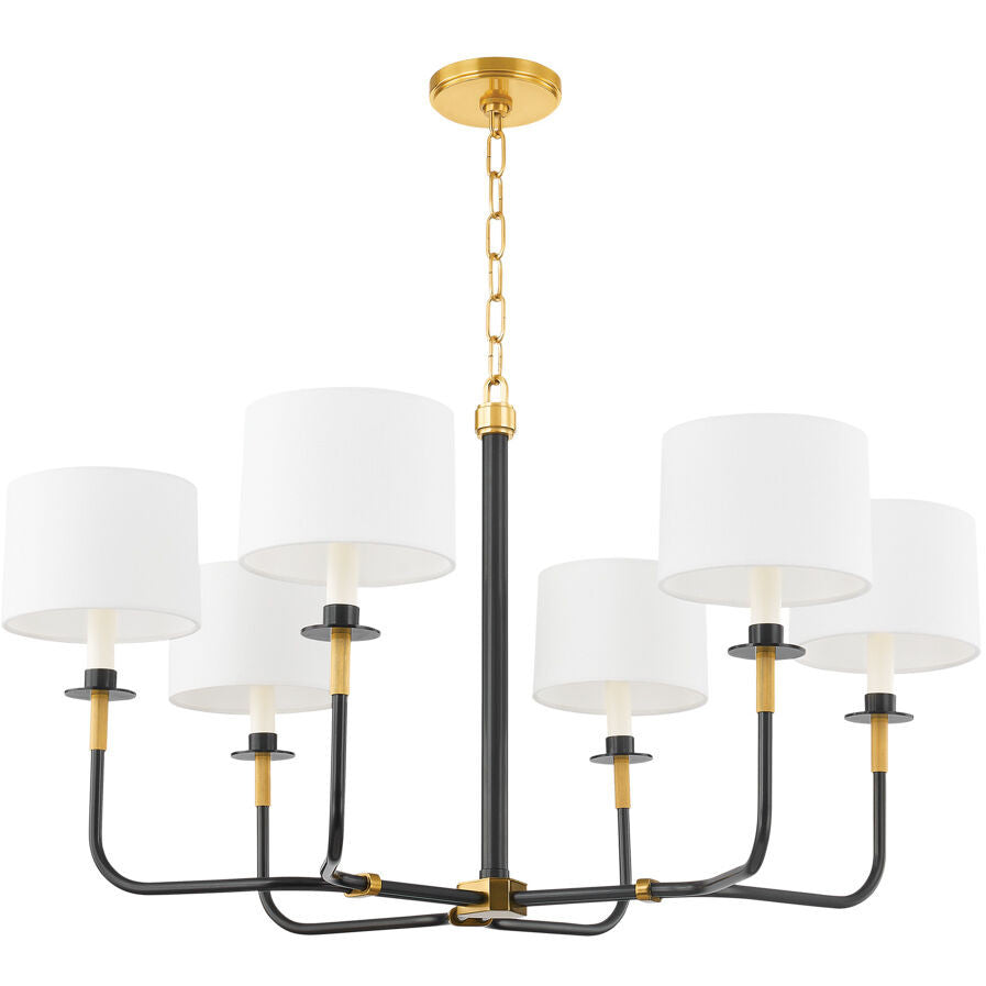 Hudson Valley Lighting Paramus Chandelier in Aged Old Bronze 9136-AOB