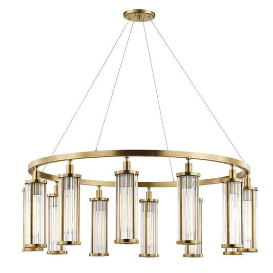 Hudson Valley Lighting Marley Chandelier in Aged Brass 9142-AGB