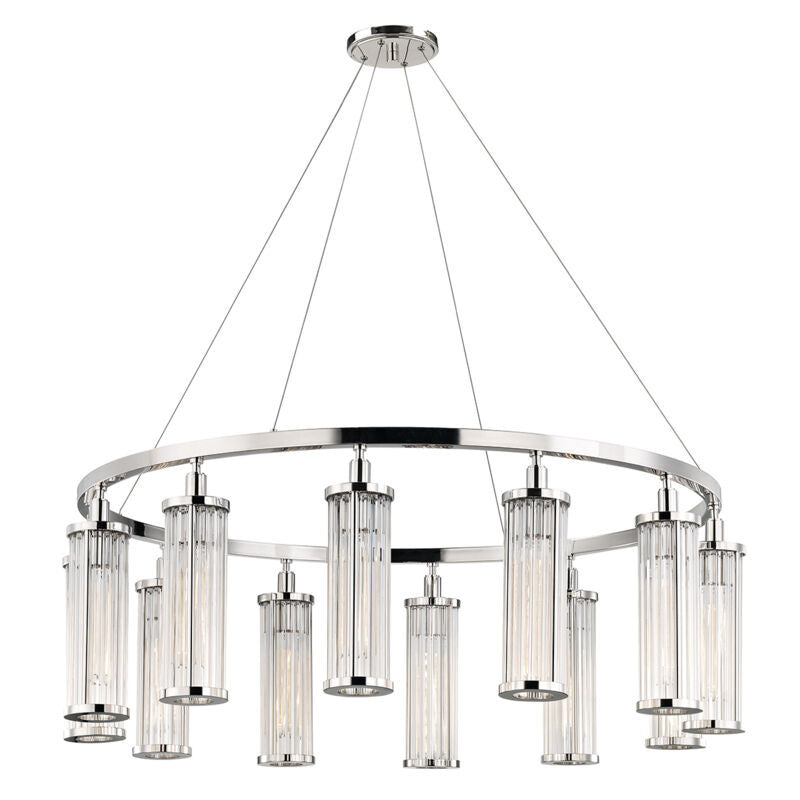 Hudson Valley Lighting Marley Chandelier in Polished Nickel 9142-PN