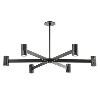 Hudson Valley Lighting Predock Chandelier in Black Brass 9145-BBR