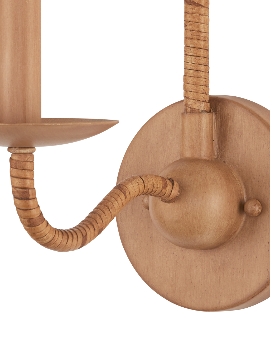 Currey & Co. Saxon Single-Light Tan Wall Sconce 5000-0264