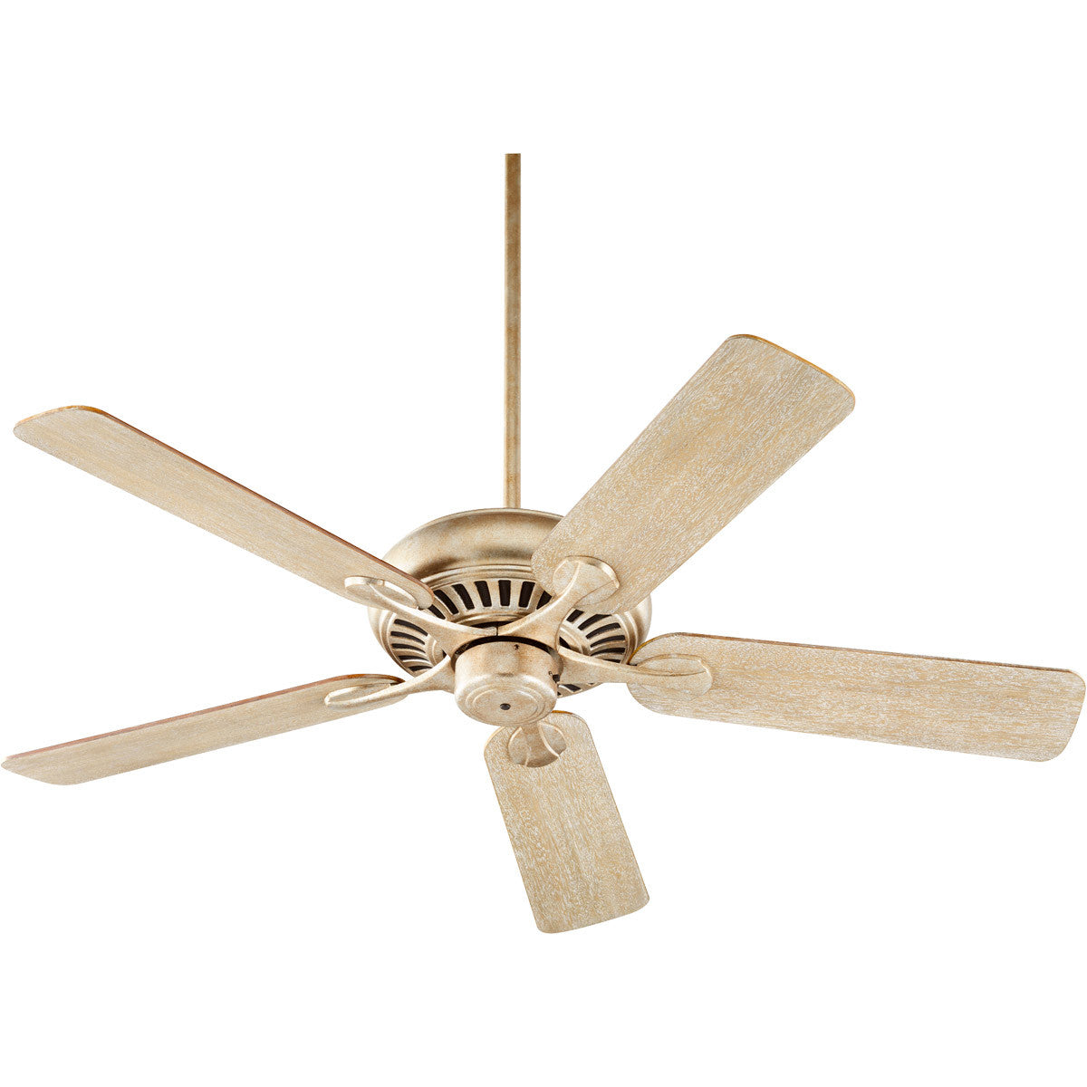 Quorum Pinnacle Ceiling Fan in Aged Silver Leaf 91525-60