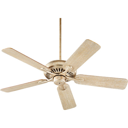 Quorum Pinnacle Ceiling Fan in Aged Silver Leaf 91525-60