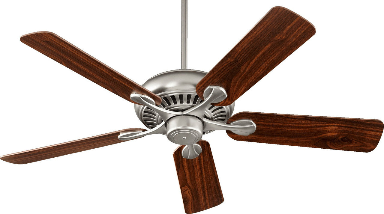 Quorum Pinnacle Ceiling Fan in Satin Nickel 91525-65