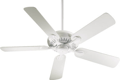 Quorum Pinnacle Ceiling Fan in Studio White 91525-8