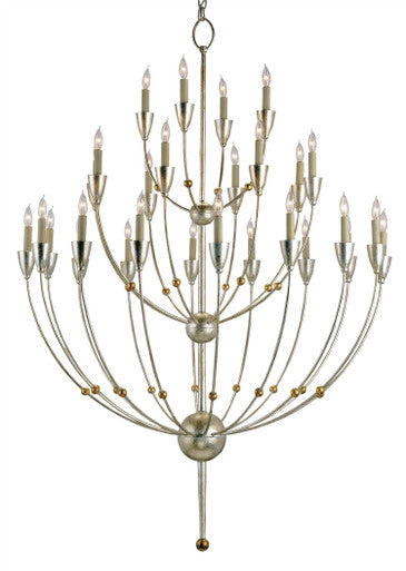 Currey & Co. Paradox Silver Chandelier 9159