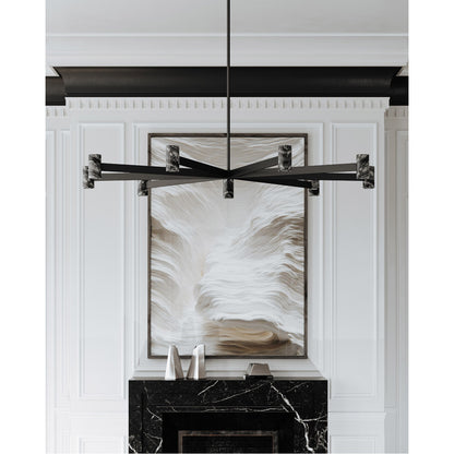 Hudson Valley Lighting Predock Chandelier in Black Brass 9164-BBR