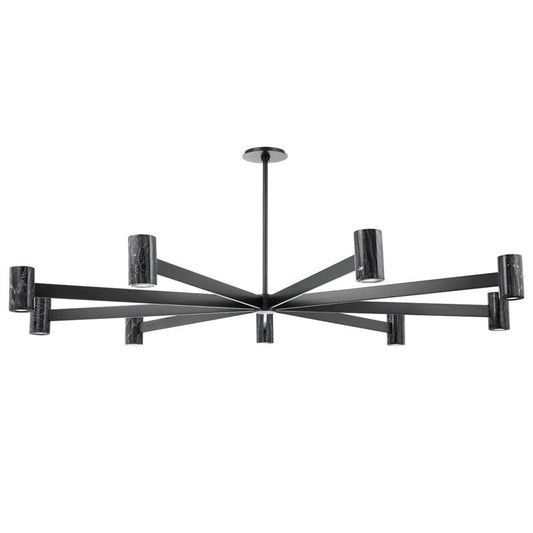 Hudson Valley Lighting Predock Chandelier in Black Brass 9164-BBR