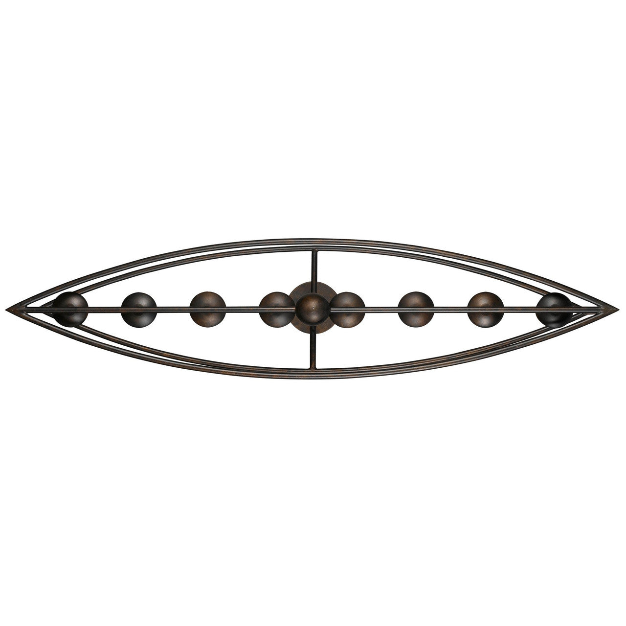 Crystorama Cameron 8 Light English Bronze Linear Chandelier 9168-EB