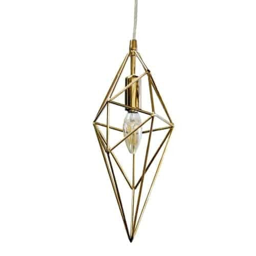 Dainolite 1 Light Incandescent Pendant, Aged Brass Finish 918-1P-AGB