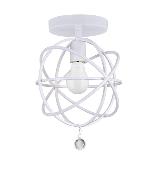 Crystorama Solaris 1 Light Wet White Ceiling Mount 9220-WW_CEILING