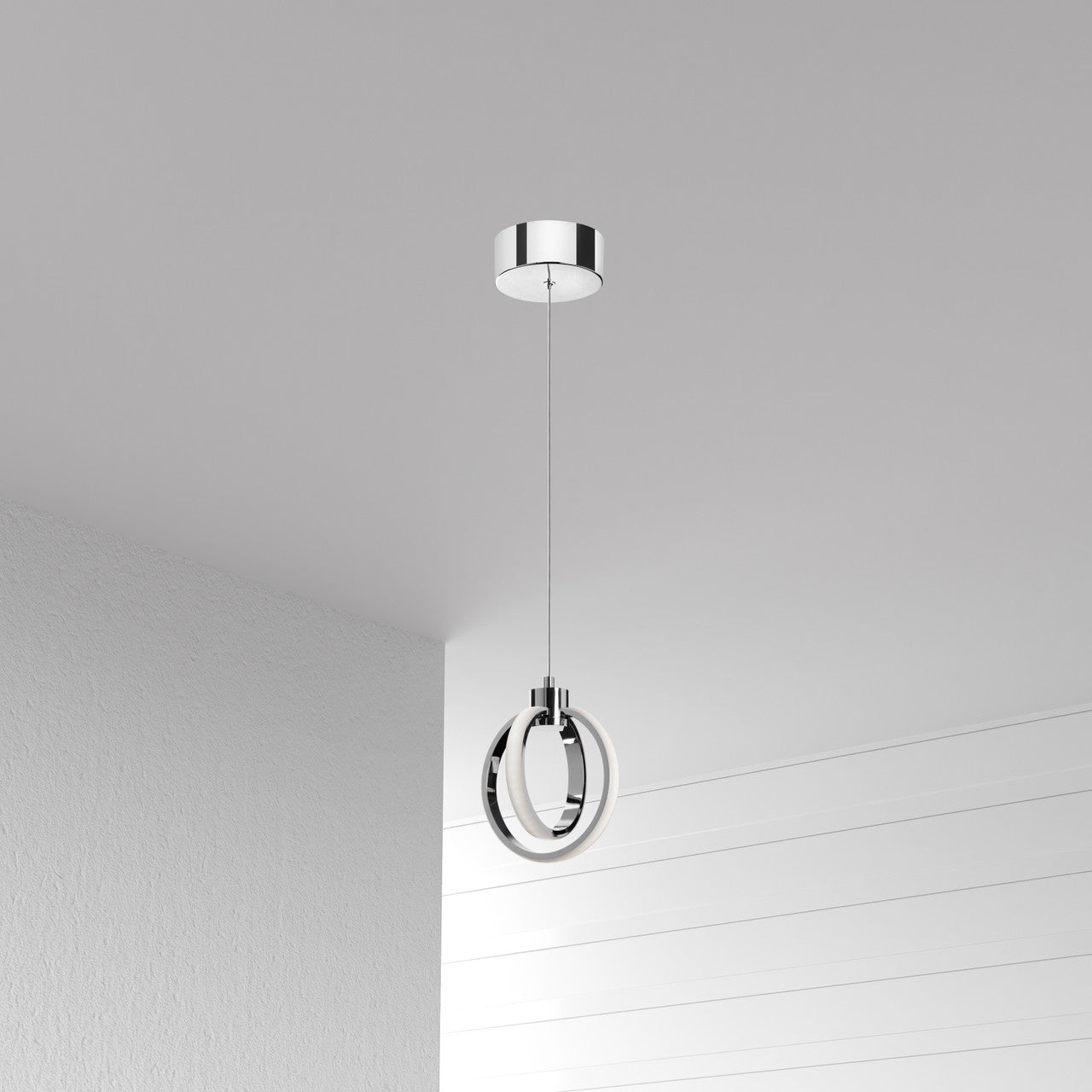 Dainolite 14W LED Pendant Polished Chrome Finish 9228-614LEDP-PC