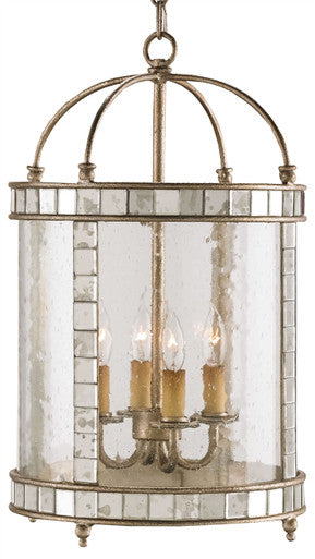 Currey & Co. Corsica Small Silver Lantern 9229