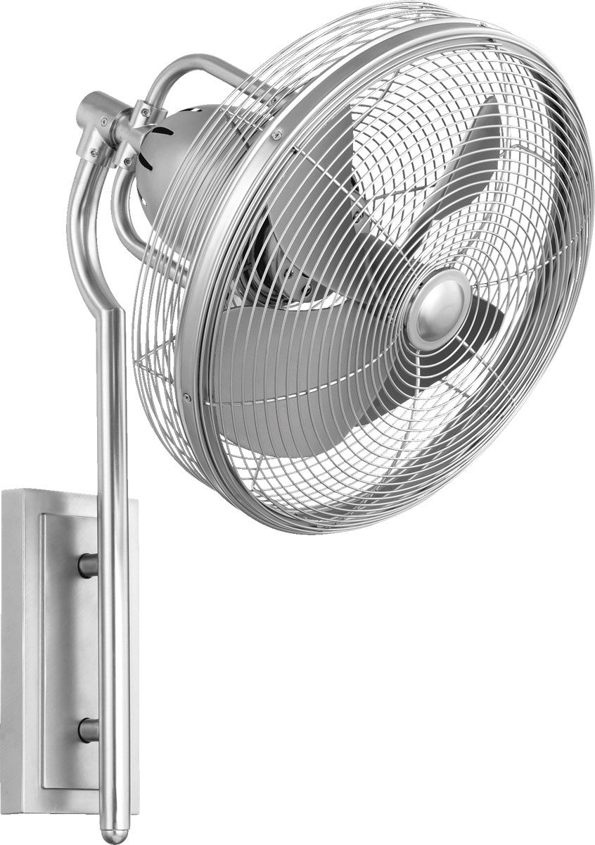 Quorum Veranda Patio Fan in Satin Nickel 92413-65