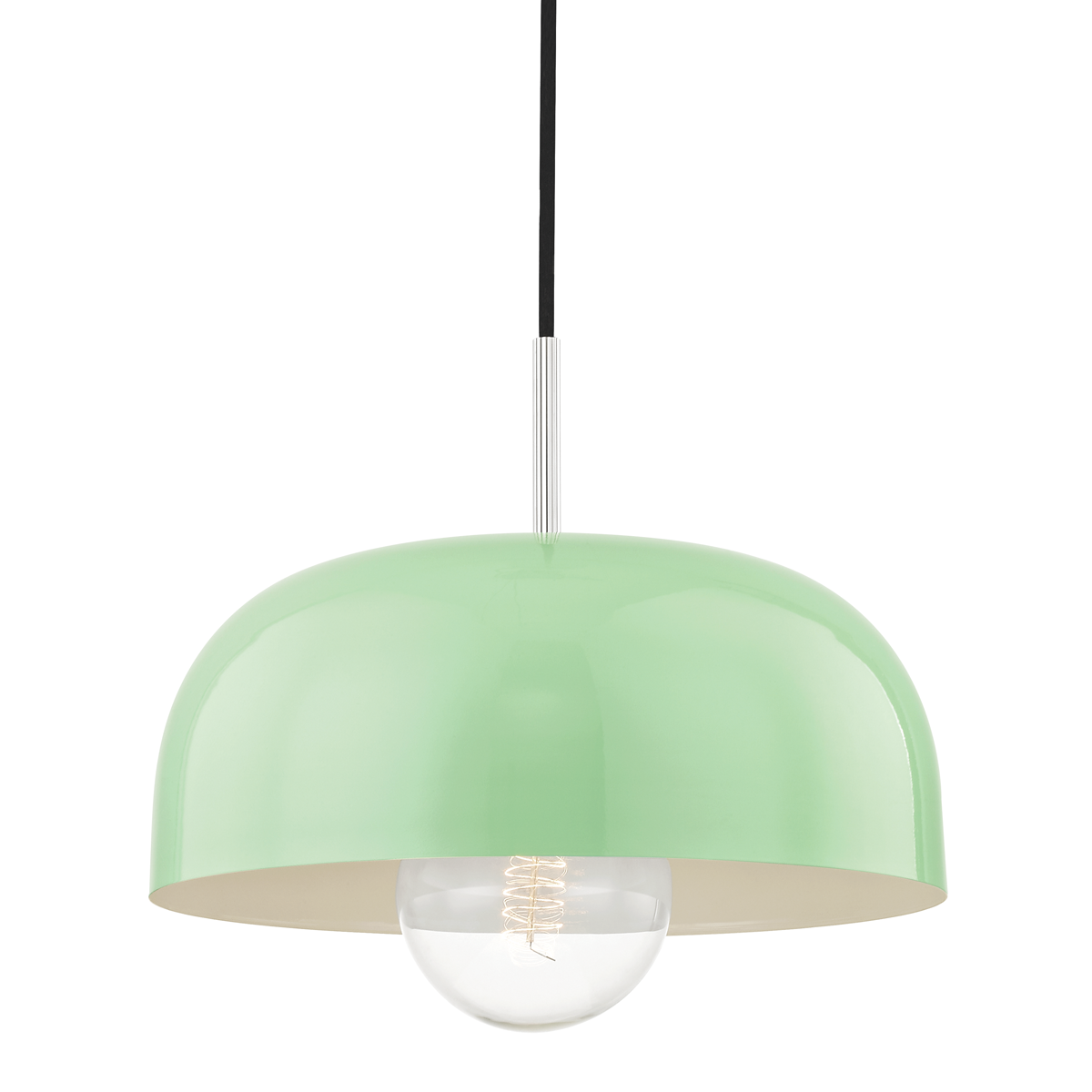 Mitzi 1 Light Pendant in Polished Nickel/Mint H199701L-PN/MNT