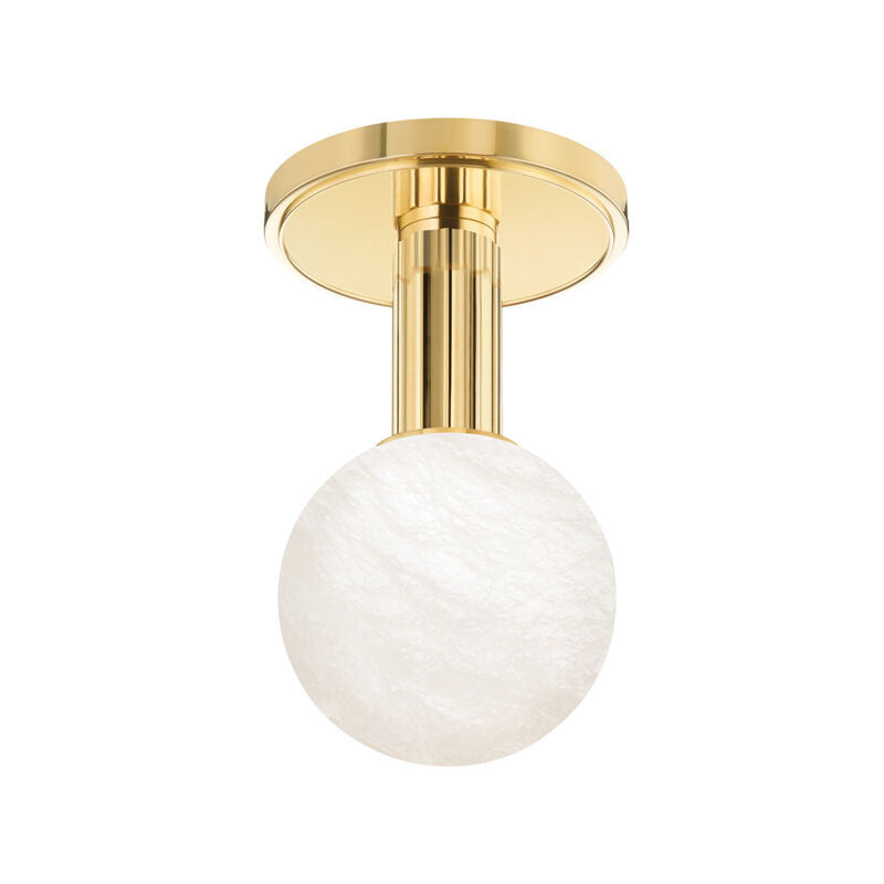 Hudson Valley Lighting Murray Hill Flush Mount in Aged Brass 9280-AGB