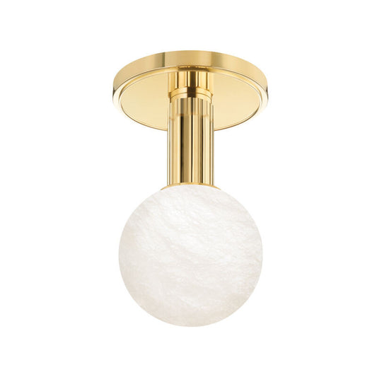 Hudson Valley Lighting Murray Hill Flush Mount in Aged Brass 9280-AGB