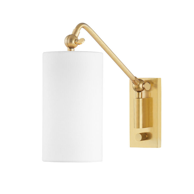 Hudson Valley Lighting Wayne Wall Sconce in Aged Brass 9301-AGB