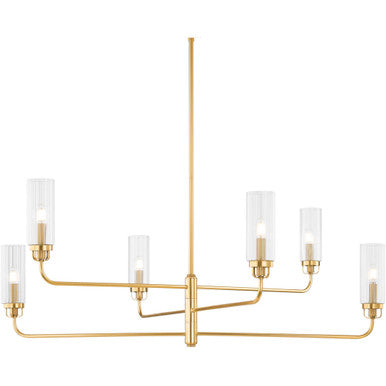 Hudson Valley Lighting Halifax Chandelier in Aged Brass 9306-AGB