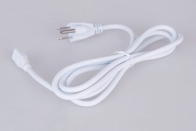 Craftmade 5'  Under Cabinet Light Cord and Plug in White CUC10-PG5-W