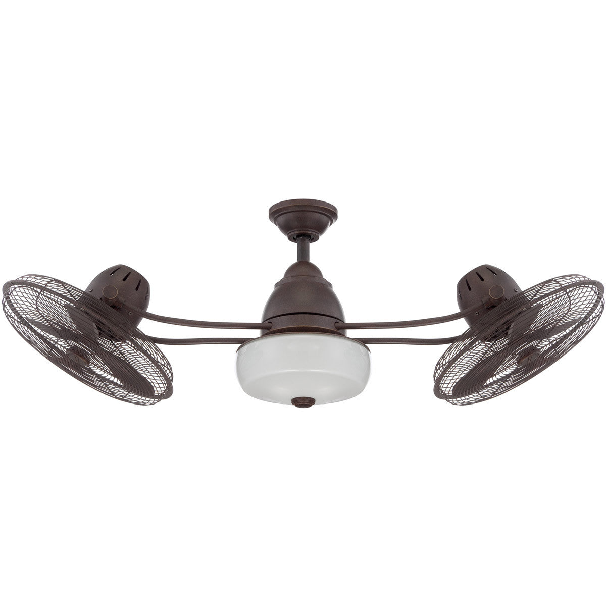 Craftmade 48" Ceiling Fan with Blades and Light Kit in Aged Bronze Textured BW248AG6