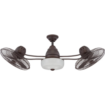 Craftmade 48" Ceiling Fan with Blades and Light Kit in Aged Bronze Textured BW248AG6