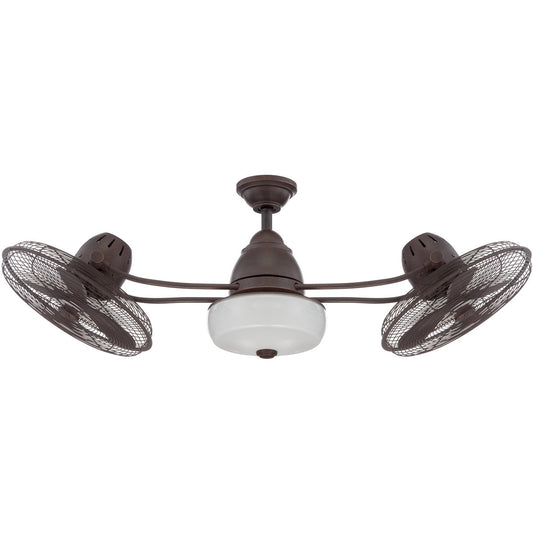 Craftmade 48" Ceiling Fan with Blades and Light Kit in Aged Bronze Textured BW248AG6