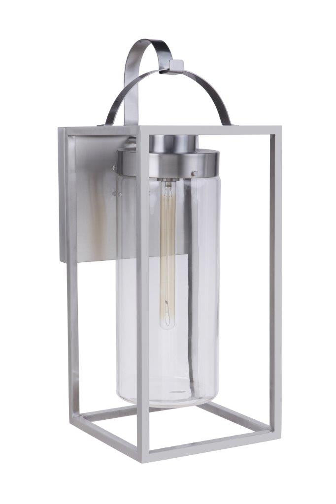 Craftmade Neo Outdoor Lantern in Satin Aluminum ZA4834-SA