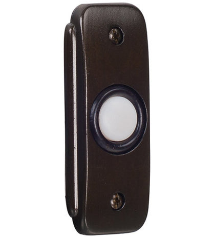 Craftmade Stepped Rectangle Lighted Push Button in Bronze in Bronze BR2-BZ