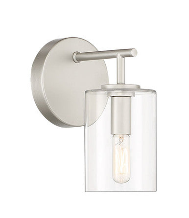 Craftmade Hailie Wall Sconce 1  Light  Satin Nickel in Satin Nickel 55661-SN