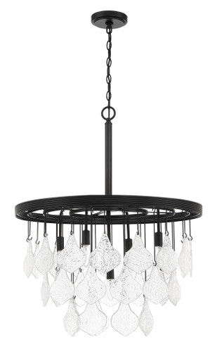 Craftmade Vesi 5 Light Pendant, Flat Black in Flat Black P981FB5