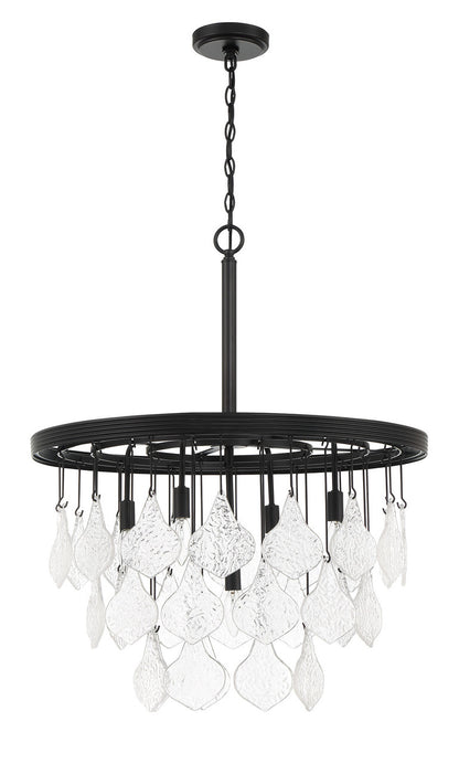 Craftmade Vesi 5 Light Pendant, Flat Black in Flat Black P981FB5