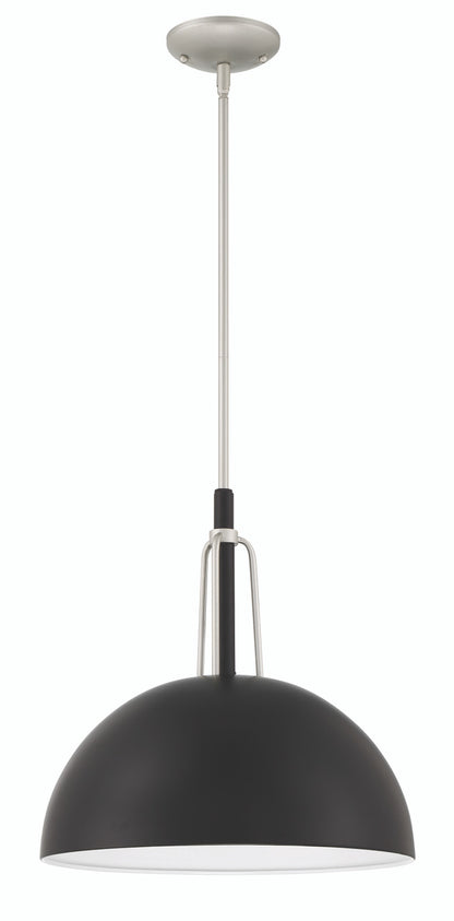 Craftmade Kahn 1 Light Outdoor Pendant, Midnight / Satin Aluminum in Midnight / Satin Aluminum ZA4921-MNSA