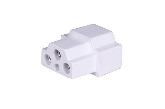 Craftmade Under Cabinet Light End-To-End Connector in White CUC10-ETE-W