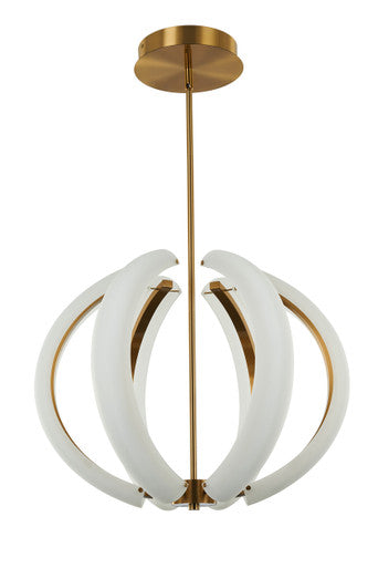 Craftmade Unwind Small LED Pendant in Satin Brass 58890-SB-LED