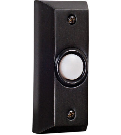 Craftmade Surface Mount Rectangle Lighted Push Button in Bronze in Bronze BS8-BZ