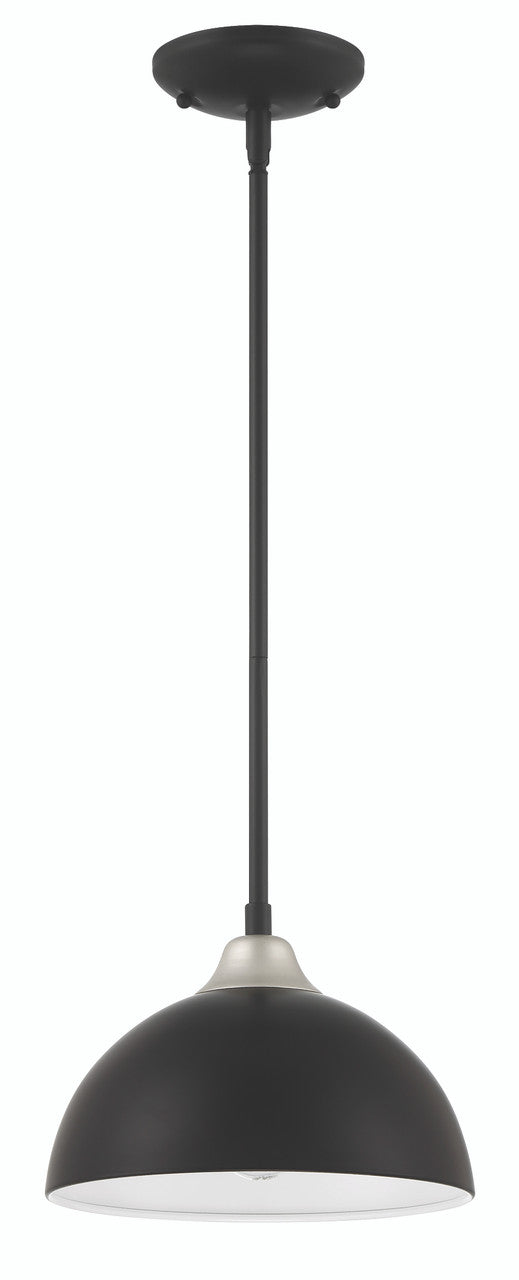 Craftmade Kahn 1 Light Outdoor Pendant, Midnight / Satin Aluminum in Midnight / Satin Aluminum ZA4911-MNSA