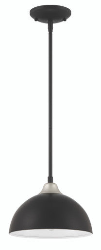 Craftmade Kahn 1 Light Outdoor Pendant, Midnight / Satin Aluminum in Midnight / Satin Aluminum ZA4911-MNSA