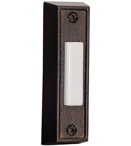 Craftmade Surface Mount Rectangle Lighted Push Button in Bronze in Bronze BS6-BZ