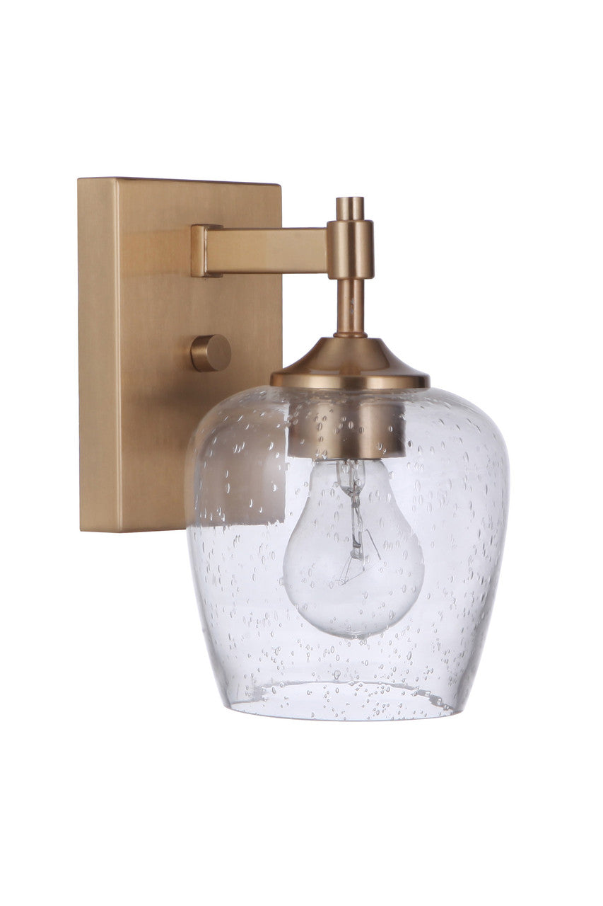 Craftmade 1 Light Wall Sconce in Satin Brass 12406SB1